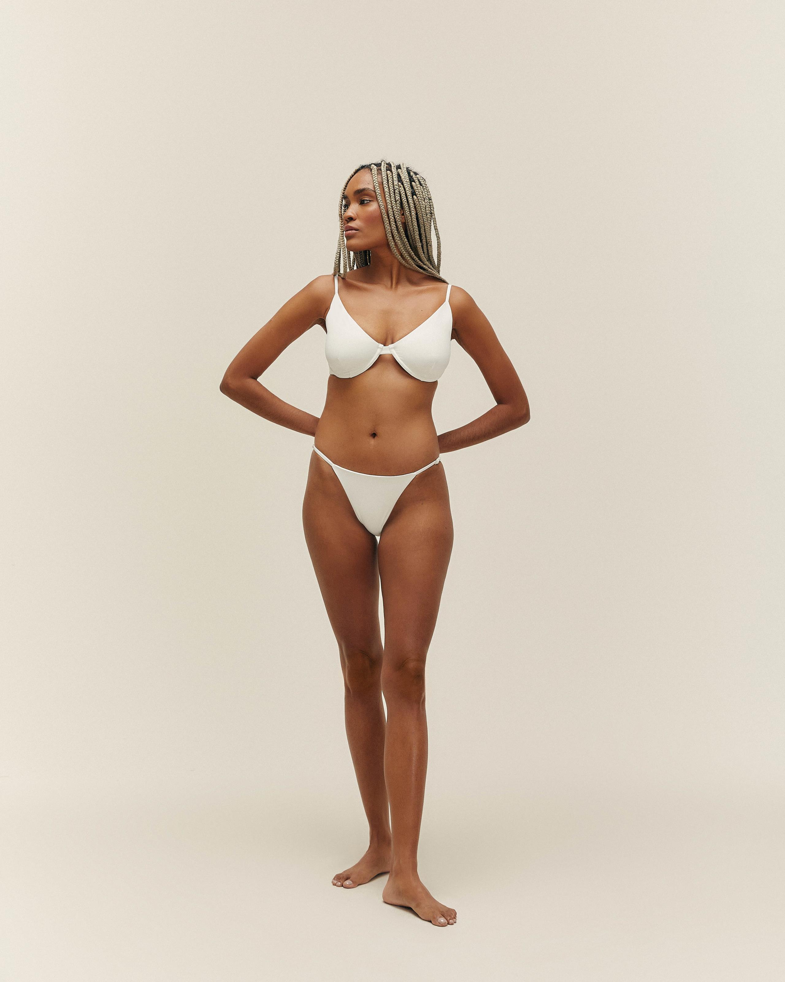 Bikini with Tina Top and Deva Adjustable Off-White OFF-WHITE Panties