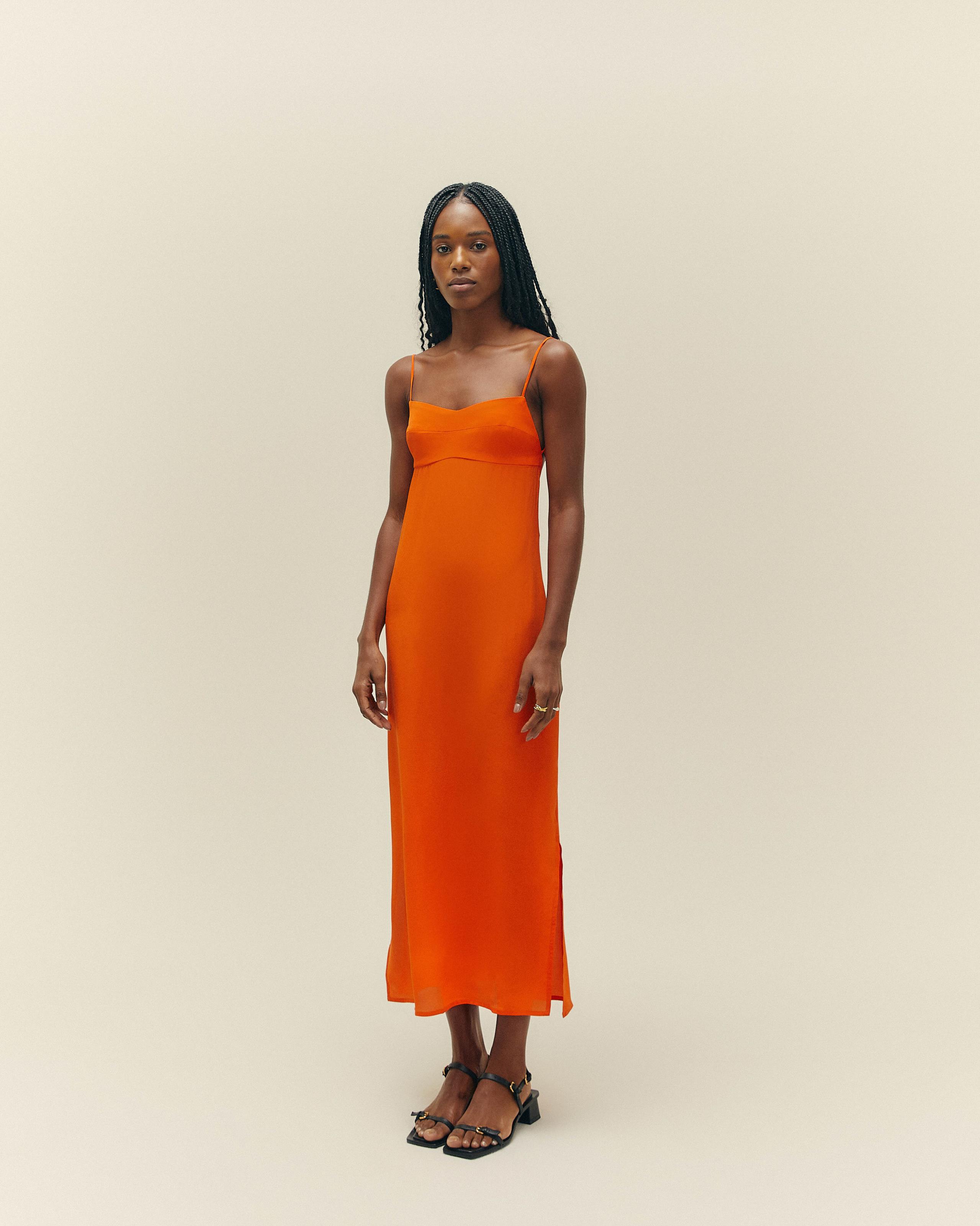 Orange midi sales